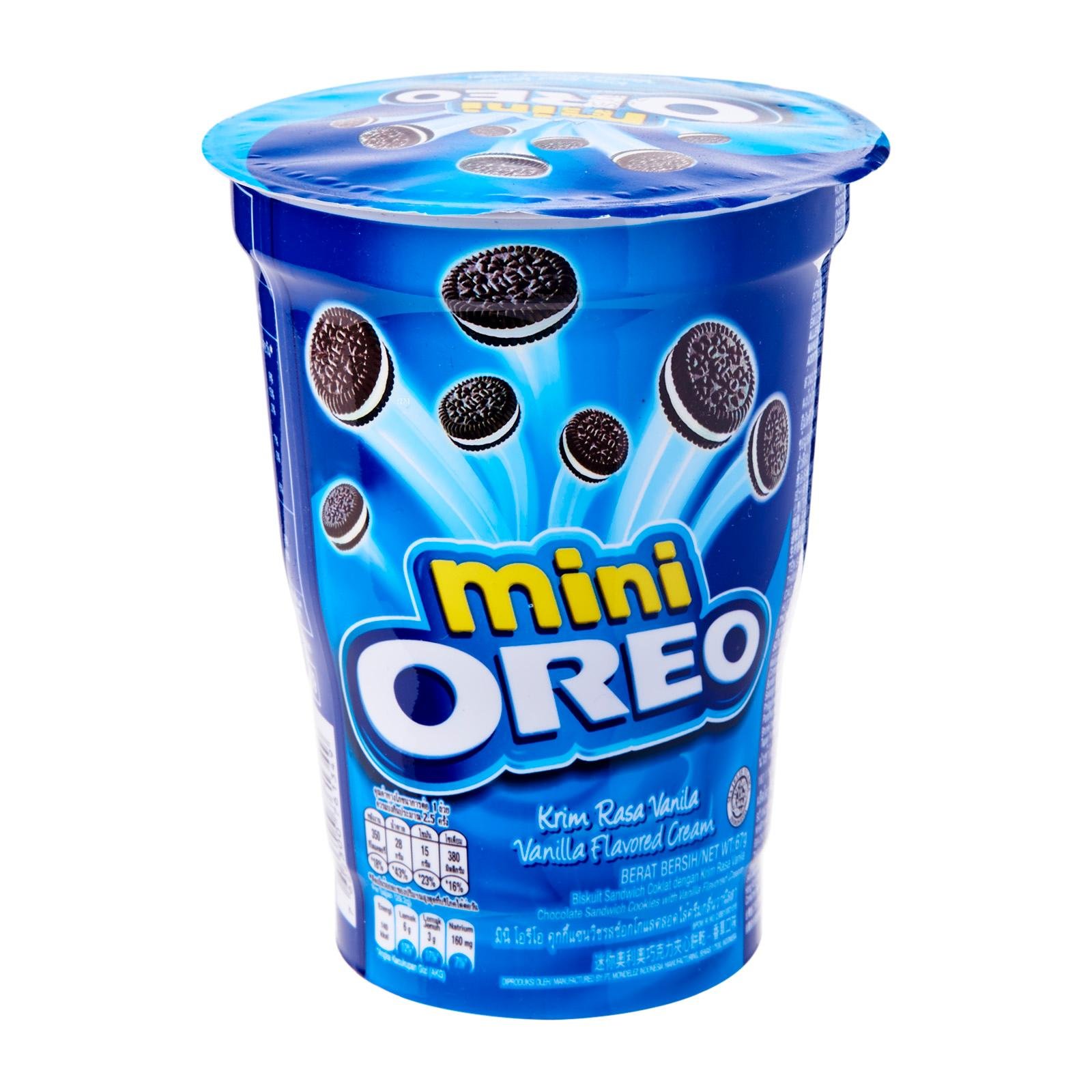 Oreo Mini Vanilla Flavored Cream Biscuit Cup (Pack of 2), 67g