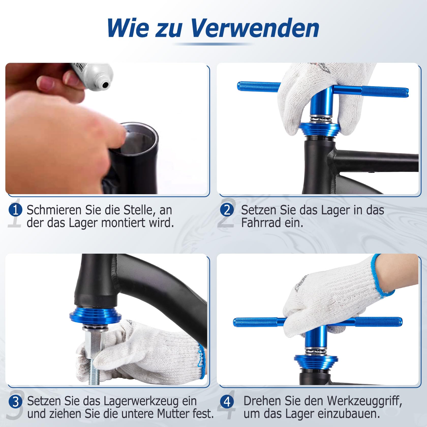 VGECEE Fahrrad Lager Presswerkzeug - Profi-Werkzeug Für Radreparaturen