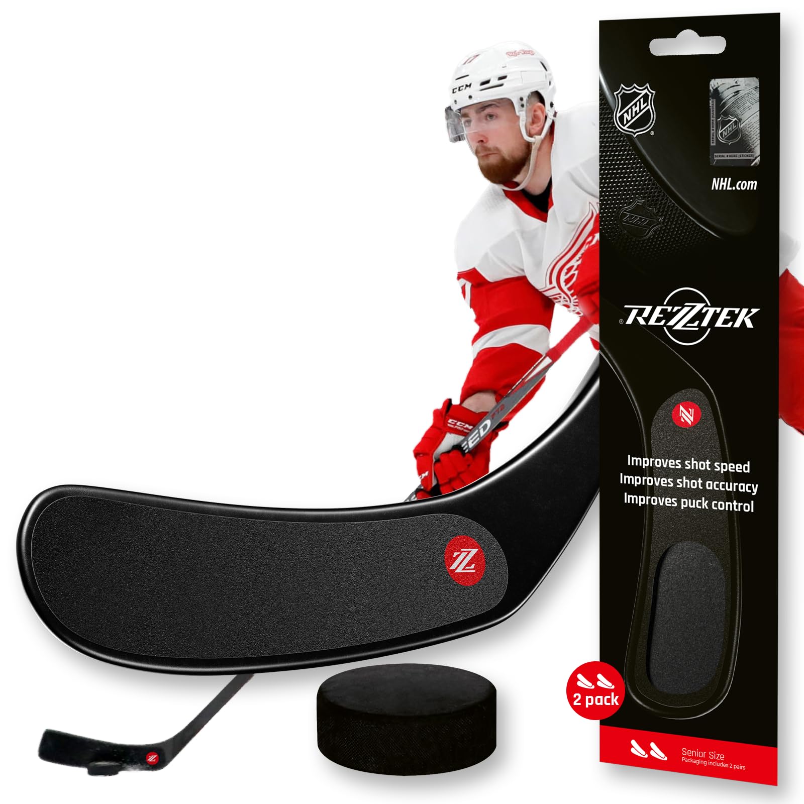 Rezztek – Alternativa al Nastro Adesivo per bastoni da Hockey – Grip ad Alte Prestazioni per Lame da Hockey su Ghiaccio e da Strada – Utilizzato dai Giocatori della NHL