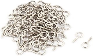 Aexit 1.9mm Dia Quality Parts Thread Metal Bolt Eyelet Hook Screw Assortment Silver Tone 100 PCS Model:41as454qo361