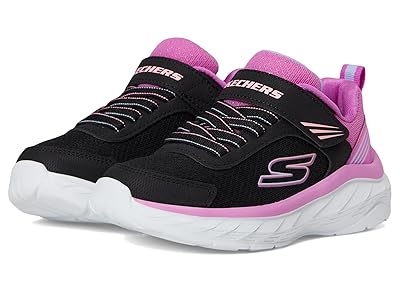 SKECHERS KIDS Boundless 303644L (Little Kid/Big Kid) Girls Shoes Black/Pink : 2 Little Kid M, Synthetic