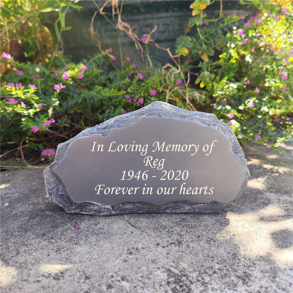 Engraved Stepping Stones For Gardens Memorial Stone, Outdoor Memorial