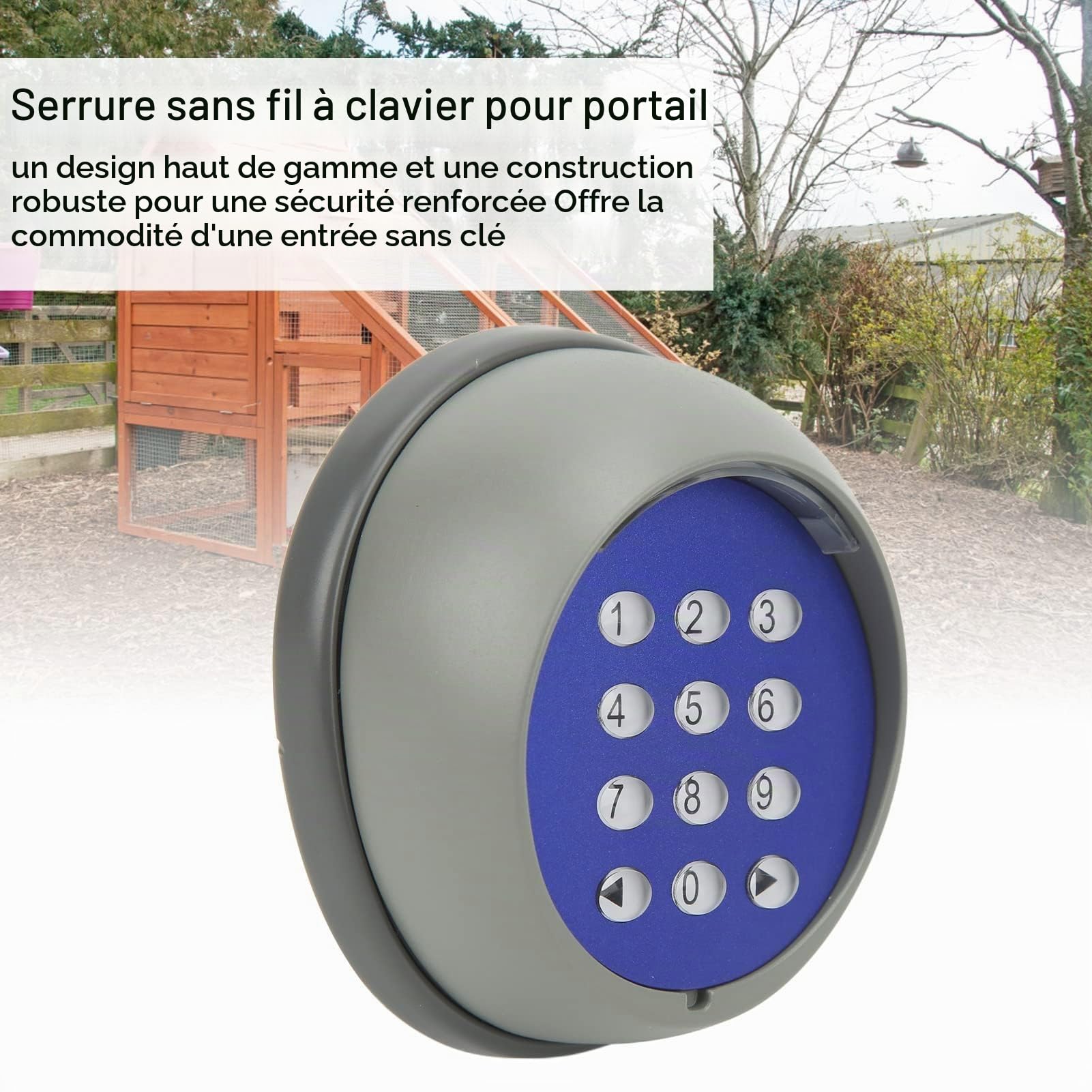 Clavier De Portail Automatique, Ouvre-Porte De Garage Polyvalent, Facile À Installer, Accessoires D'Ouverture De Portail, Télécommande De Porte pour Systèmes D'Ouverture De Porte D'Entrée