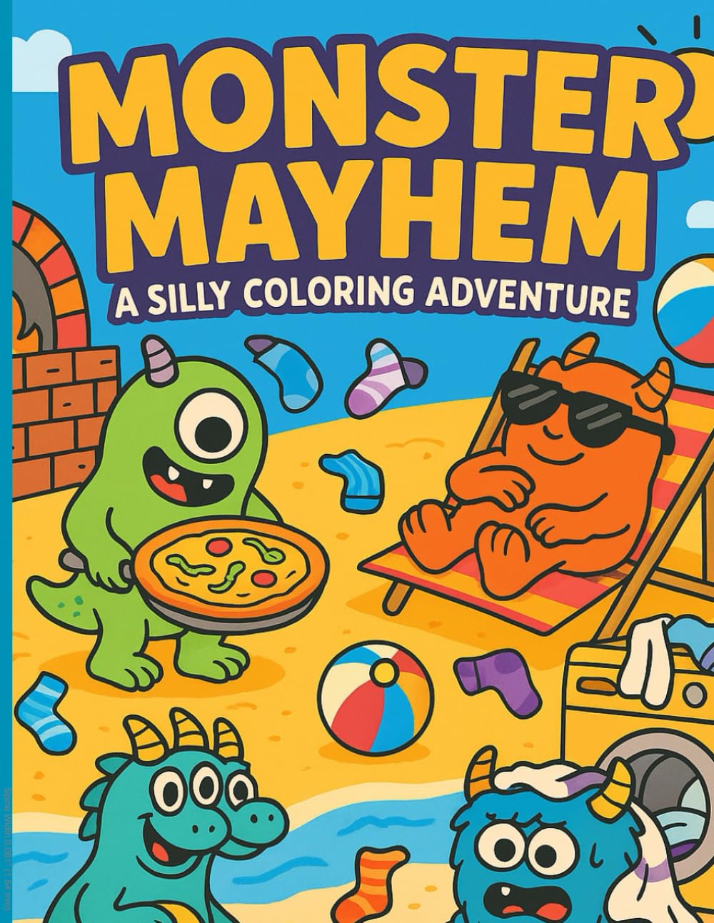 Monster Mayhem: A Silly Coloring Adventure: "Silly Scenes, Wild Creatures & Activities That Make Kids Giggle!"