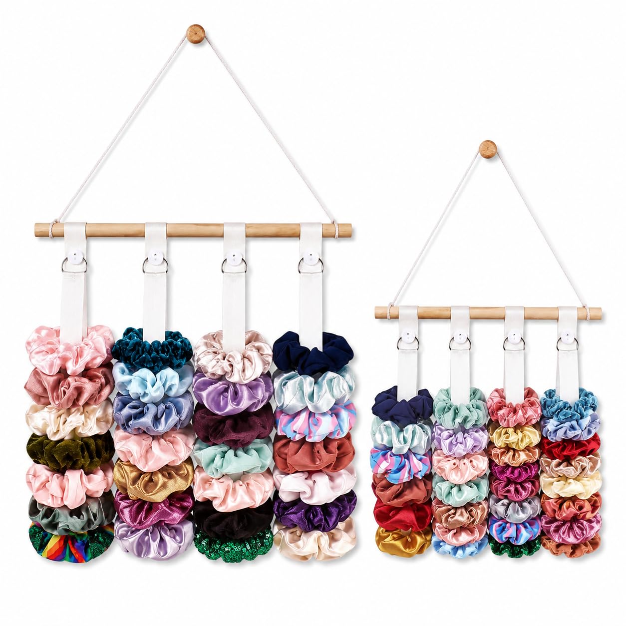 2 Pack Scrunchies Holder Hanger Hair Tie Organizer 2 Sizes