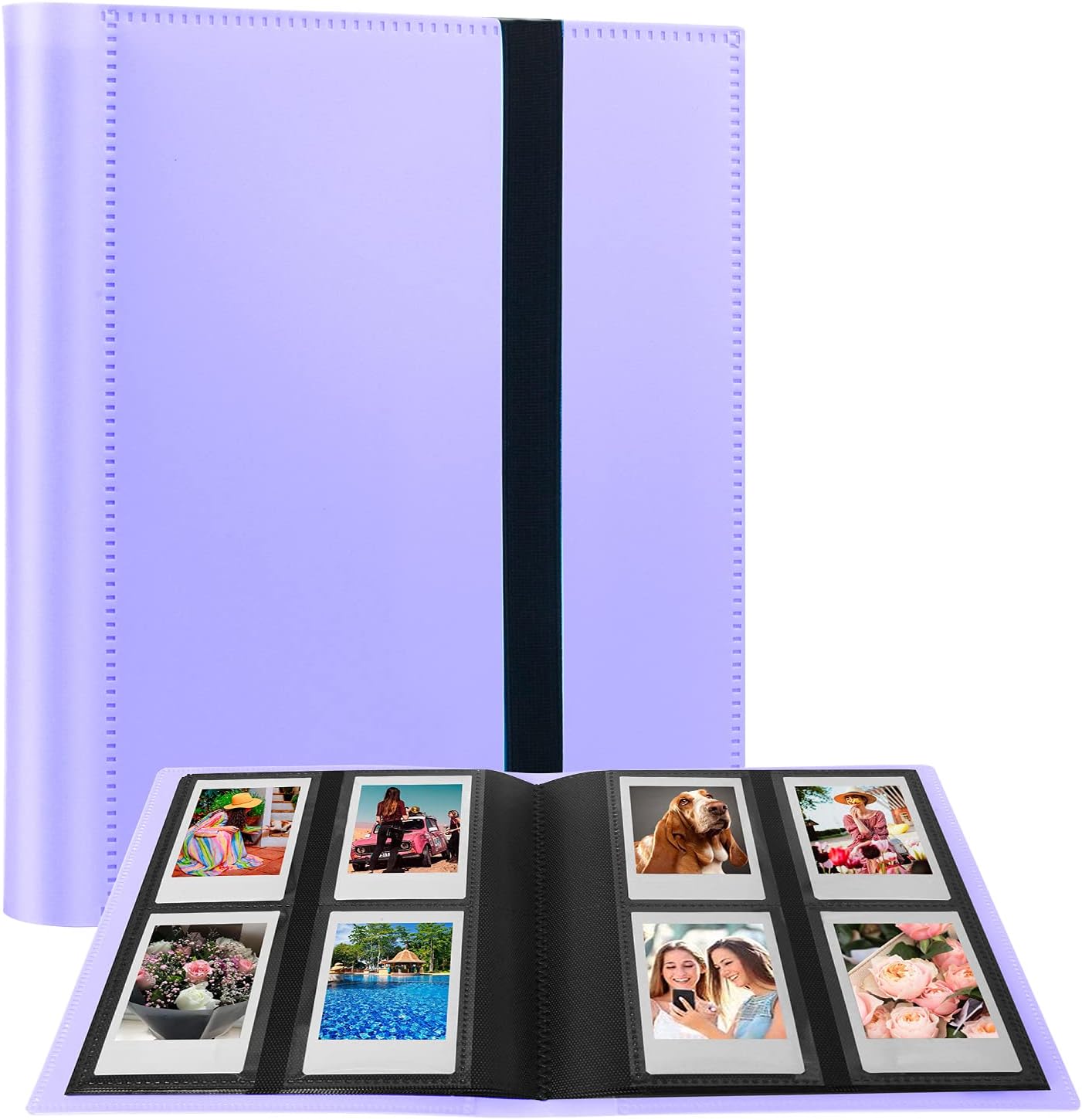 192 Pockets Photo Album for Fujifilm Instax Mini Camera, Polaroid Mini Camera, for Fujifilm Instax 12 11 9 40 99 90 8 7 Evo LiPlay Instant Cameras, 2x3 Inch instax Mini Photo Album (Purple)