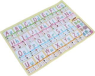 Totority English Alphabet Wall Chart Kids Educational Toys Vintage Poster Developmental Toys 1pc Talking Alphabet Poster English Letter Learning Chart Abc Wall Poster Toddler Learning Chart