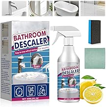 Vibbang Bathroom Descaler Foam Cleaner Spray, Stubborn Stains Cleaner, Limescale Remover Foam Spray, All-Purpose Bubble Cleaners, Deep Cleaning Spray for Shower Heads, Sink, Toilet, Baths & Screens