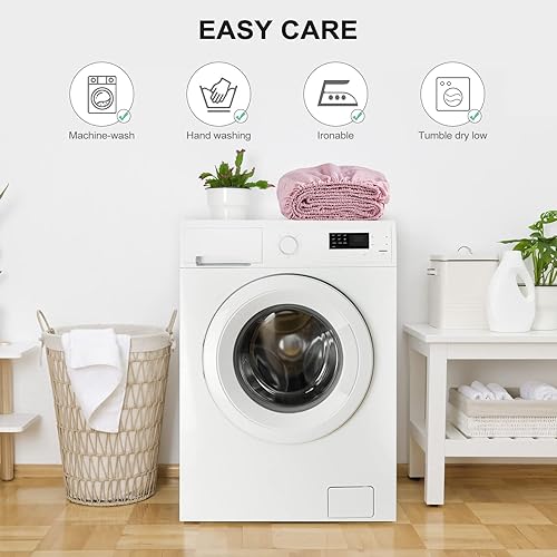 Miniatura 5 de FreshCulture - Sábana bajera de tamaño individual XL, solo la sábana bajera, de calidad de hotel, ultrasuave y transpirable, microfibra cepillada,