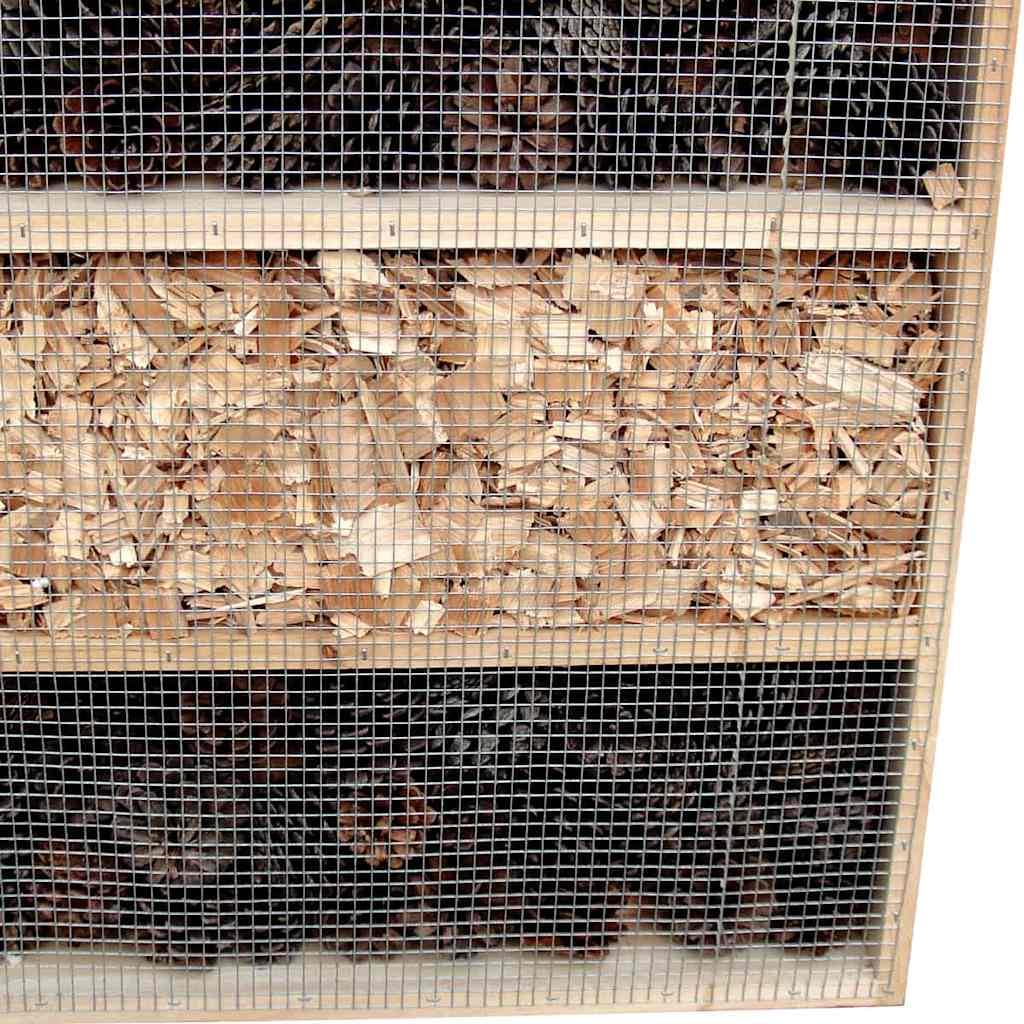 XXL Insektenhotel 99 cm hoch - Massivholz Nistkasten für Wildbienen, Marienkäfer und Schmetterlinge - Bienenhotel für Garten und Balkon