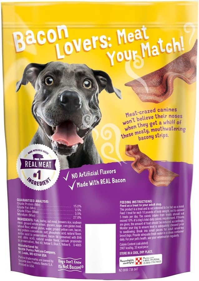Nestle Purina Dog Treat Bacon 6 Oz