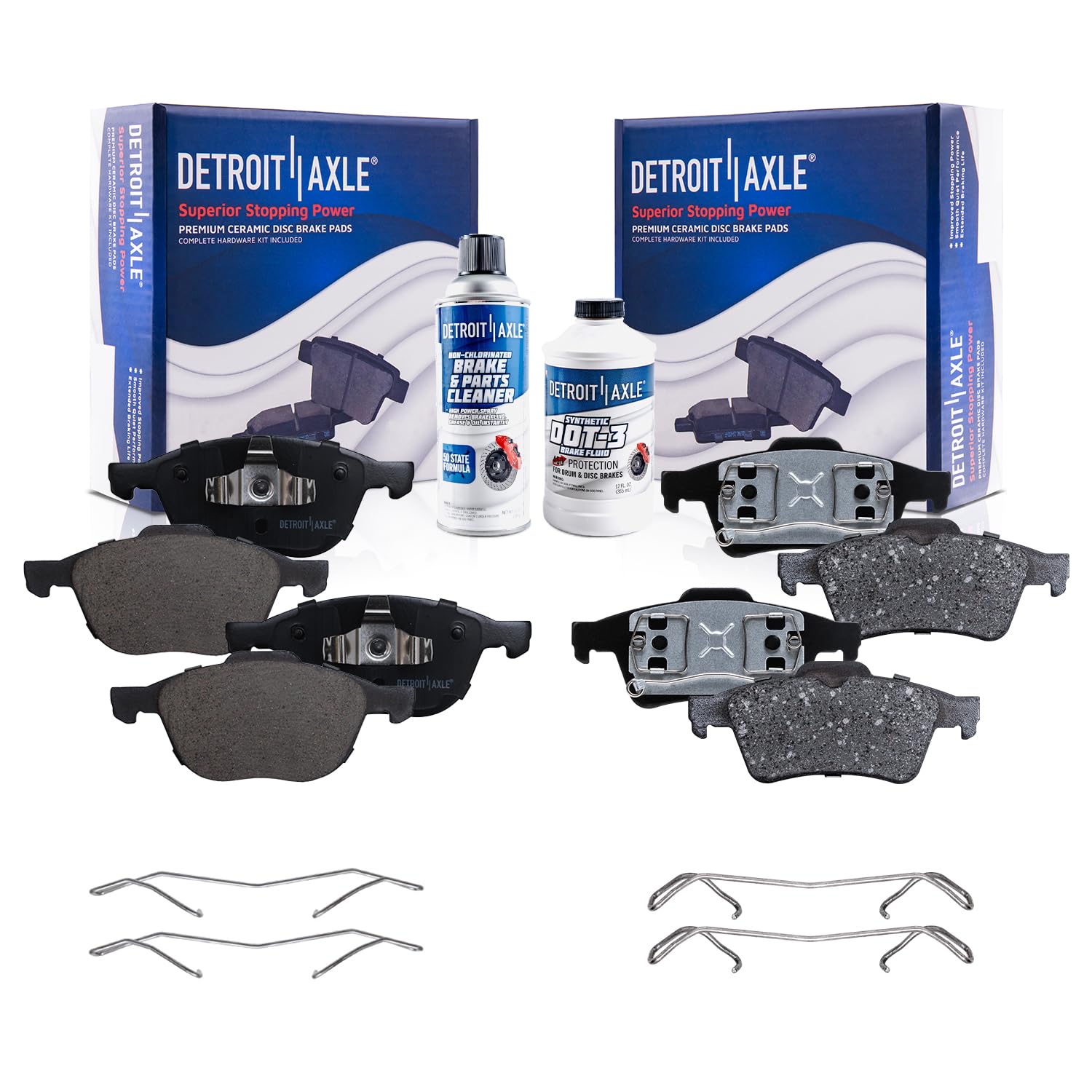Detroit Axle - Brake Pads for 2004-2005 Mazda 3, 2006-2007 5, 2004-2005