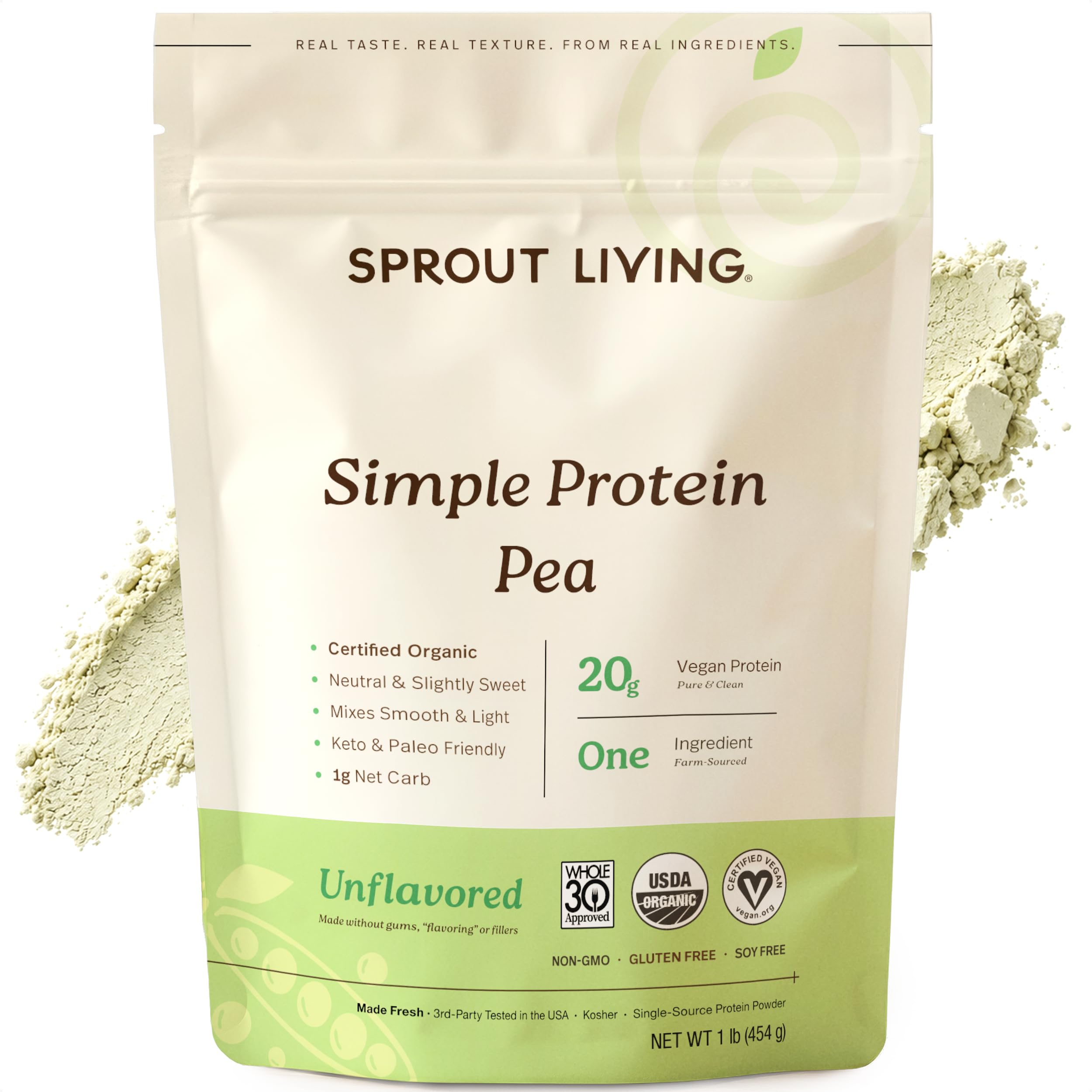 Sprout Living Organic Pea Protein Unflavored