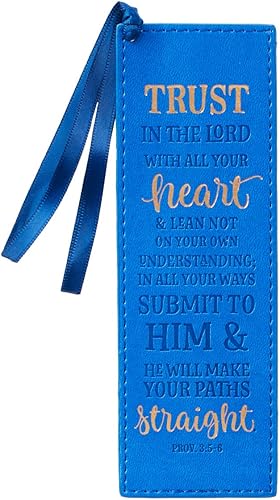 Miniatura 270 de Christian Art Gifts - Separador de piel sintética con cinta de satén y verso bíblico inspirador para mujeres y hombres, Marrón - Proverbios 31 Mujer