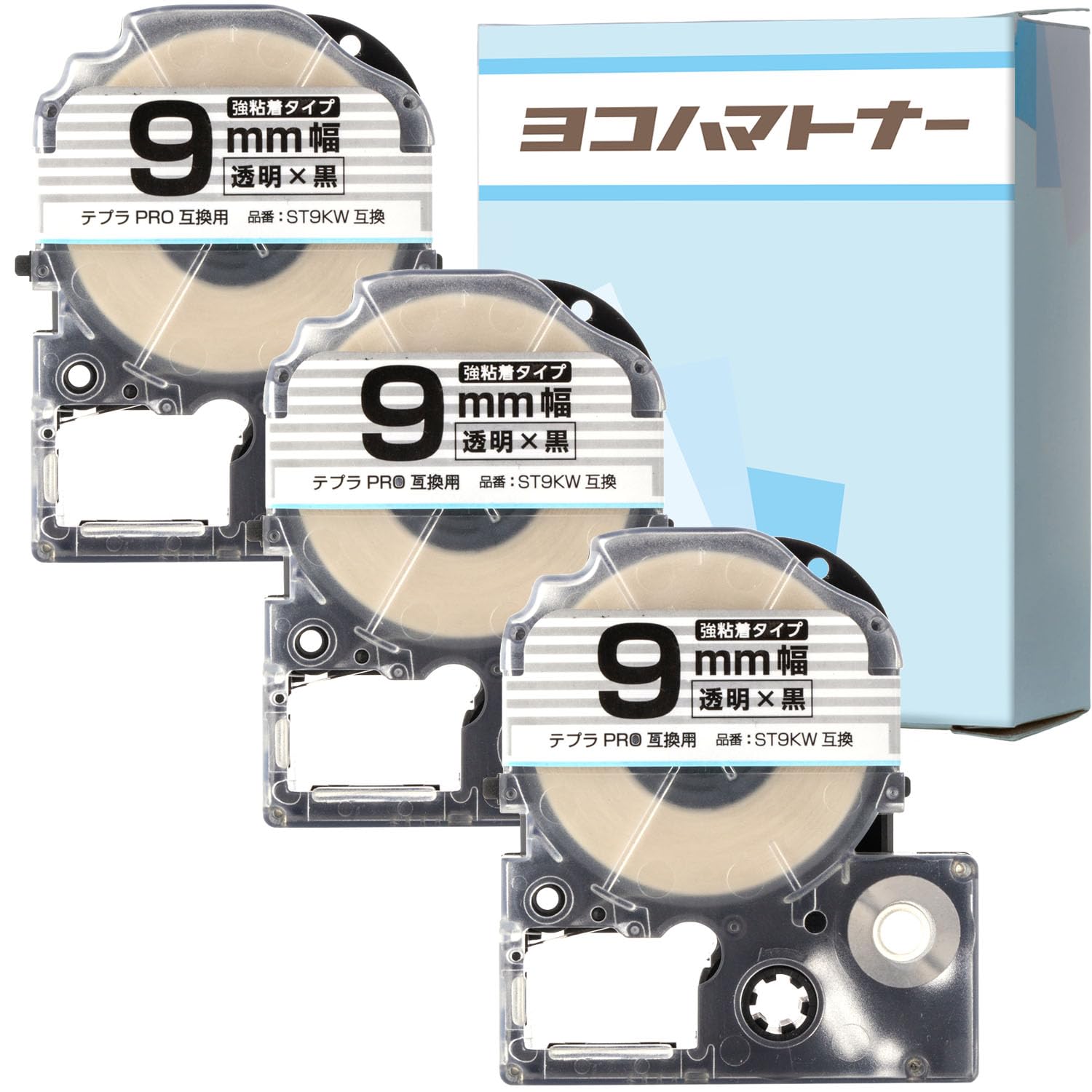 【在庫セール】キングジム用 テプラ PRO 互換 テープカートリッジ SS9KW Amazon | プリンタス キングジム用 テプラ PRO 互換 テープ