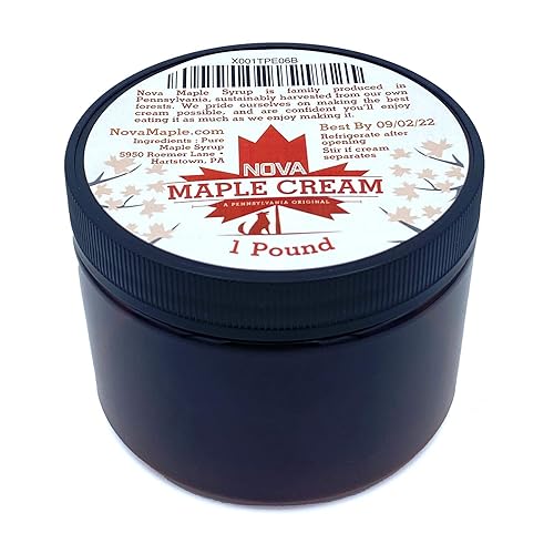 Miniatura 6 de Nova Maple Cream - Crema de arce puro grado A para untar (12 libra)
