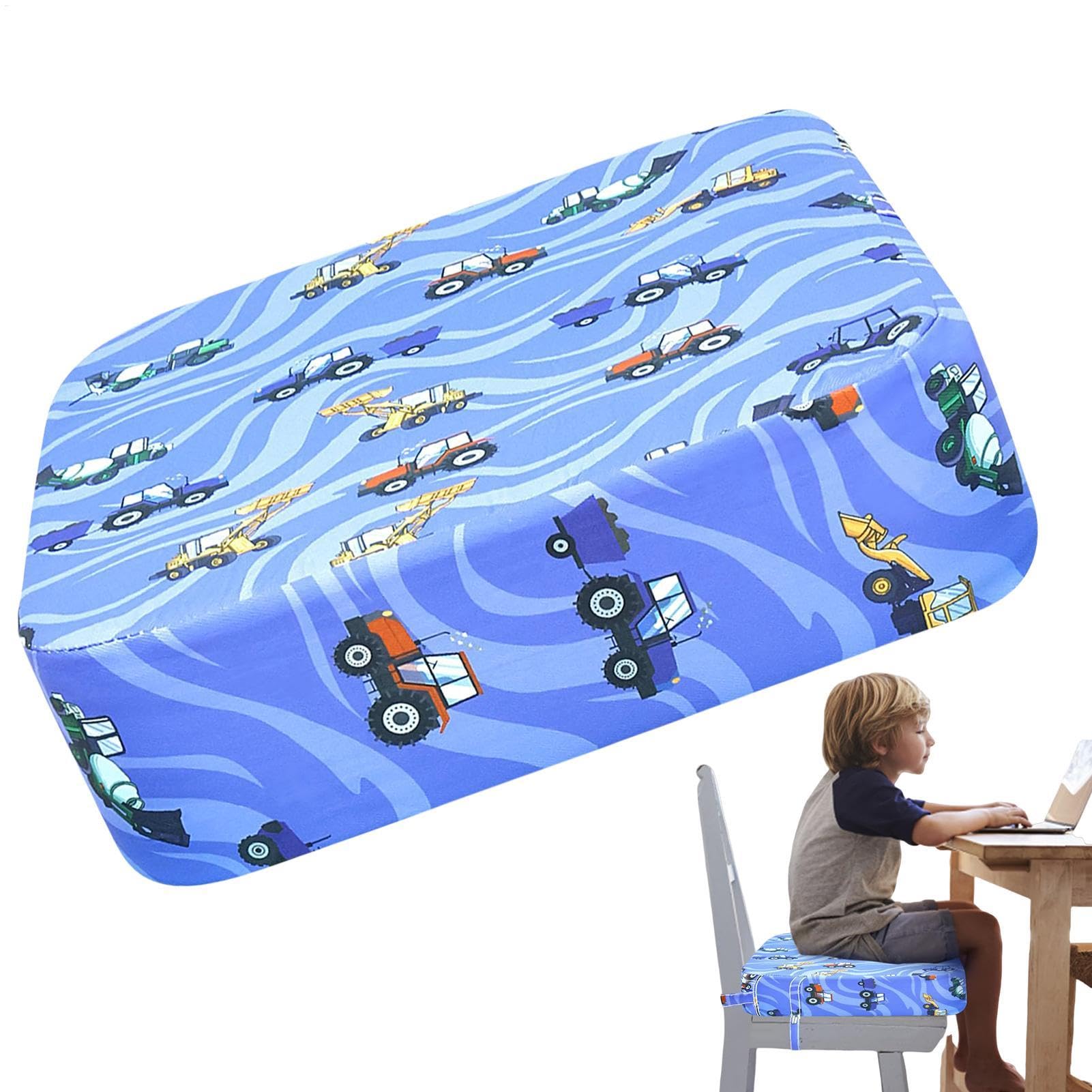 Toddler Booster Seat with Straps Child Booster Seat for Dining Chair Table Booster Cushion for Toddler Non-Slip Kids Travel Booster Seat for Dining Table