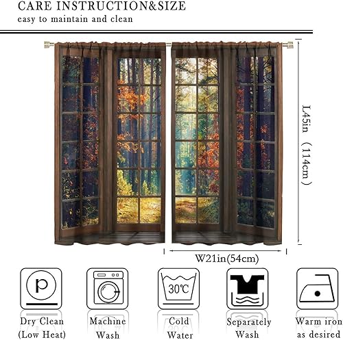 Miniatura 10 de Cortinas opacas de paisaje de montaña nevada, lago natural, sol, picos nevados, patrón de impresión para dormitorio, sala de estar, 42 x 63 pulgadas