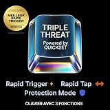 SteelSeries Apex Pro TKL Gen 3 – Commutateurs magnétiques analogiques OmniPoint 3.0, préréglages automatiques Quickset (Rapid Trigger, Rapid Tap/SOCD, Mode de Protection), OLED, RGB, USB-C, FR AZERTY - 2