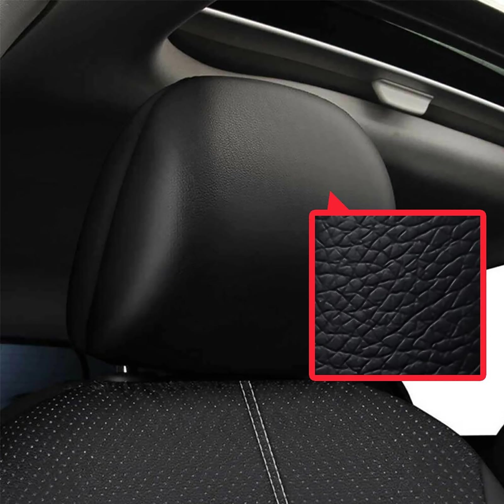 Coprisedili E Poggiatesta per Daihatsu Feroza Hard Top (F300) 1988-1998, In Ecopelle Traspirante, Compatibili Con Airbag E Lavabili,Blue