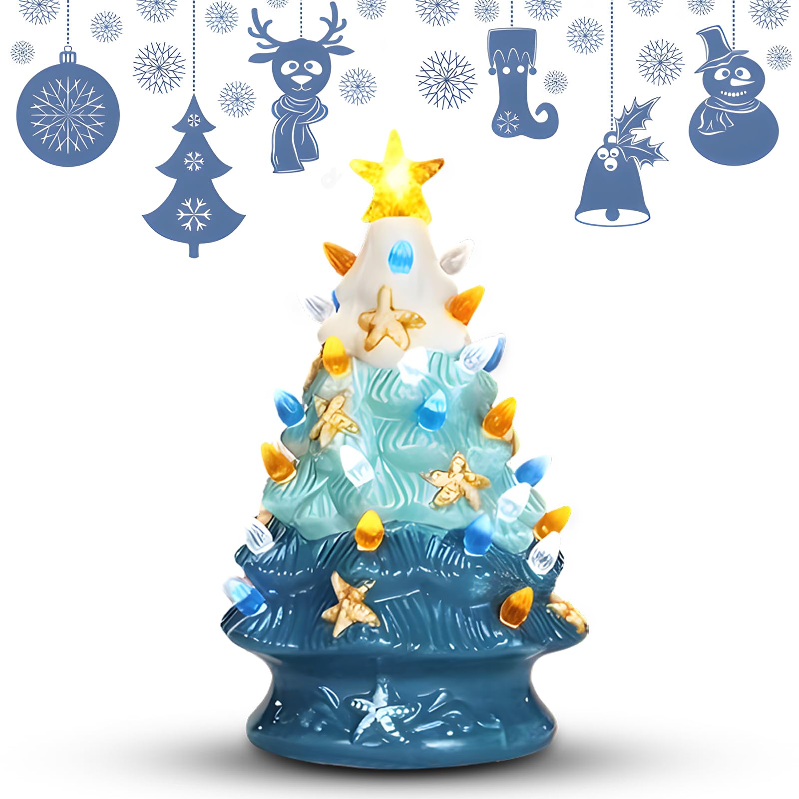 Amazon.com: Sea Star Decorative Christmas Tree, Ceramic Starfish