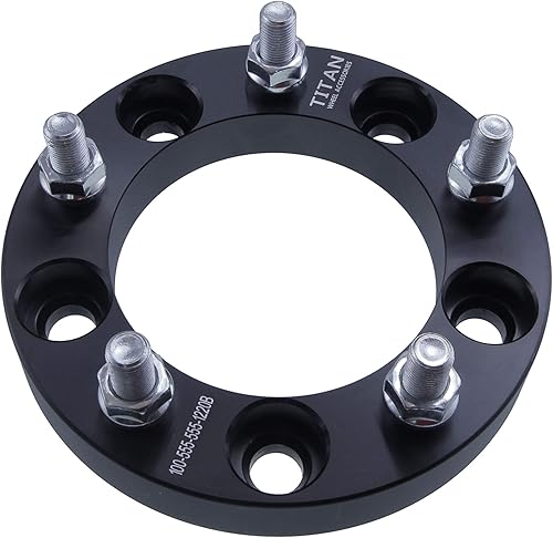 Miniatura 2 de 4 espaciadores de rueda de 1 pulgada (0.984 in) de 5 x 5.5 (5 x 139.7) con pernos de 12 x 1.25 para Geo Tracker, compatible con Suzuki Samurai