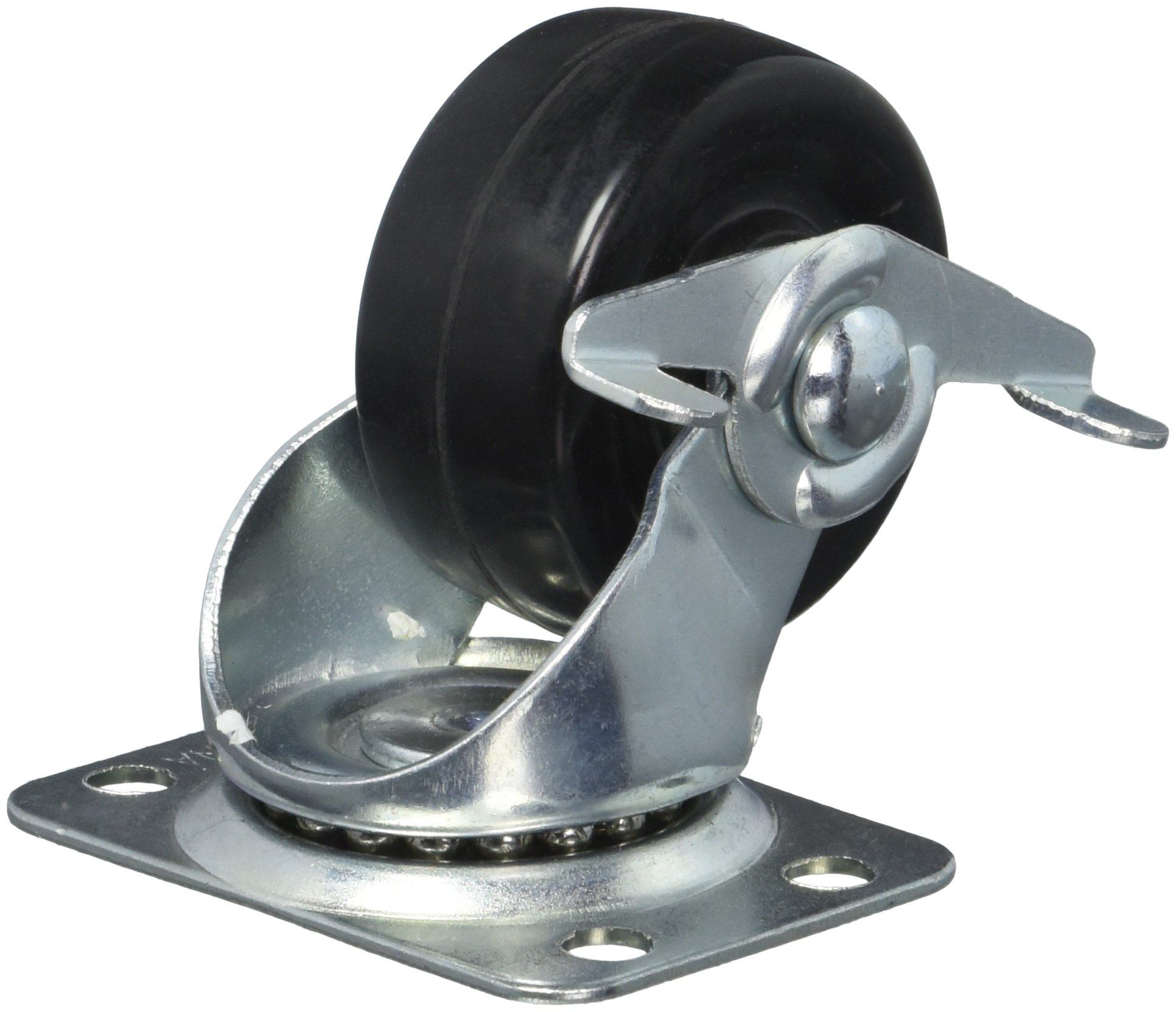 MINTCRAFT JC-H09 ProSource Heavy Duty Swivel Caster, 2 in Dia, 125 Lb, Rubber