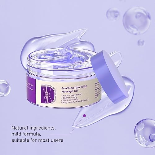 Miniatura 5 de 2 unidades de gel morado para el dolor de articulaciones, crema reparadora de articulaciones, mezcla natural de gel morado, alivia todo el cuerpo,