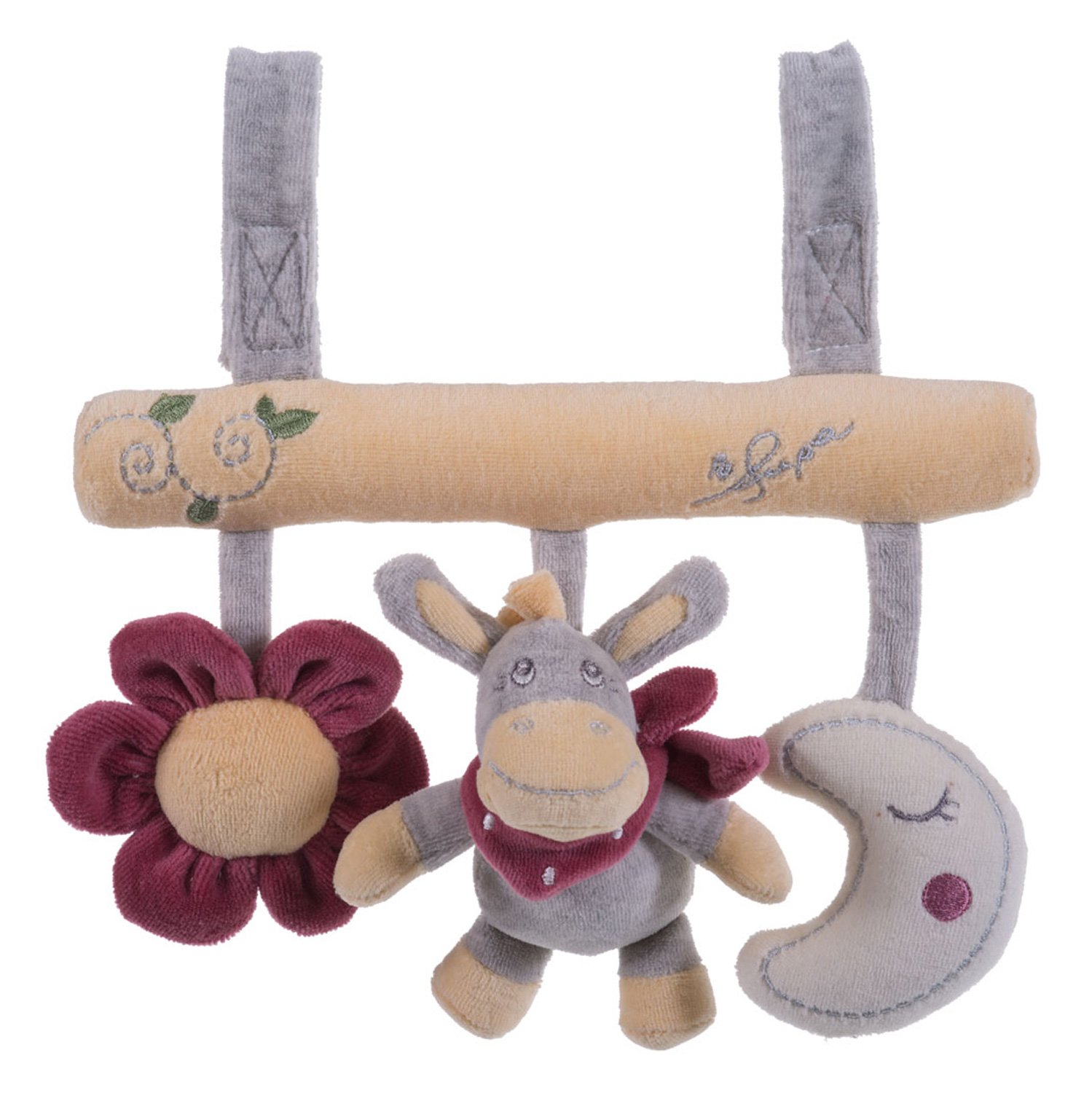 BIECO02015077 Plush Donkey Universalhaenger Darling, Multicolored