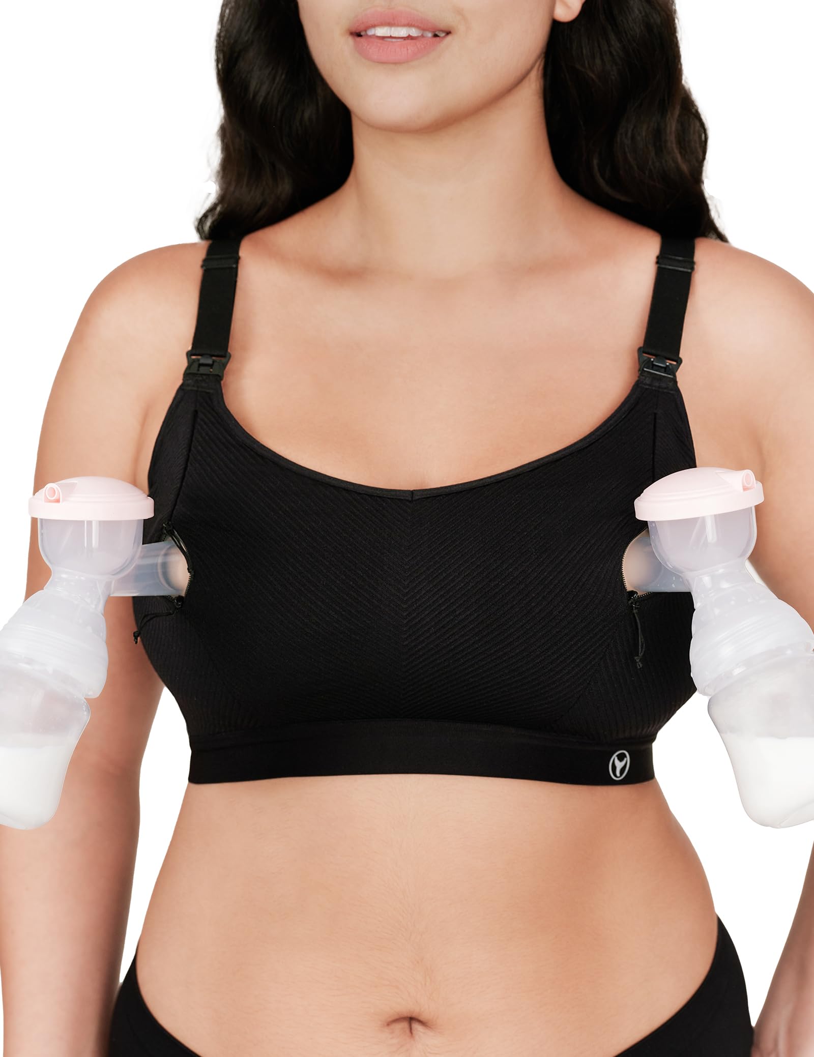 HOFISH Maternity Nursing Bras for Breastfeeding Comfort Seamless Wirefree Pregnancy Bras S-XXL with Bra Extenders & Clips — view 12