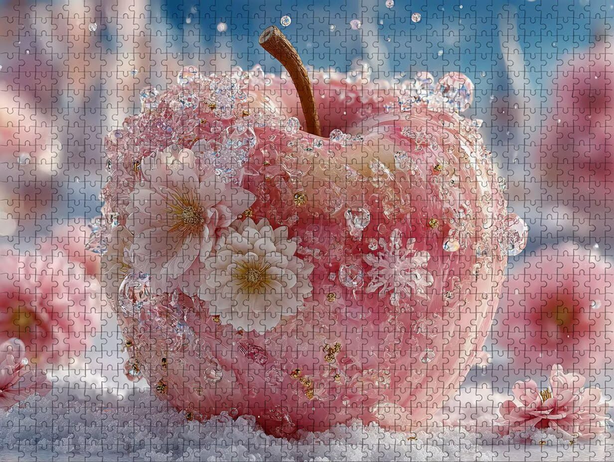 Flor Puzzle 2000 Piezas Adultos, Fruta Puzzle Madera con Caja 99x70cm, Rompecabezas Adultos de Alta Dificultad, para Toda La Familia, Pasatiempo Creativo, Juego de Rompecabezas, Regalo, 1-6739