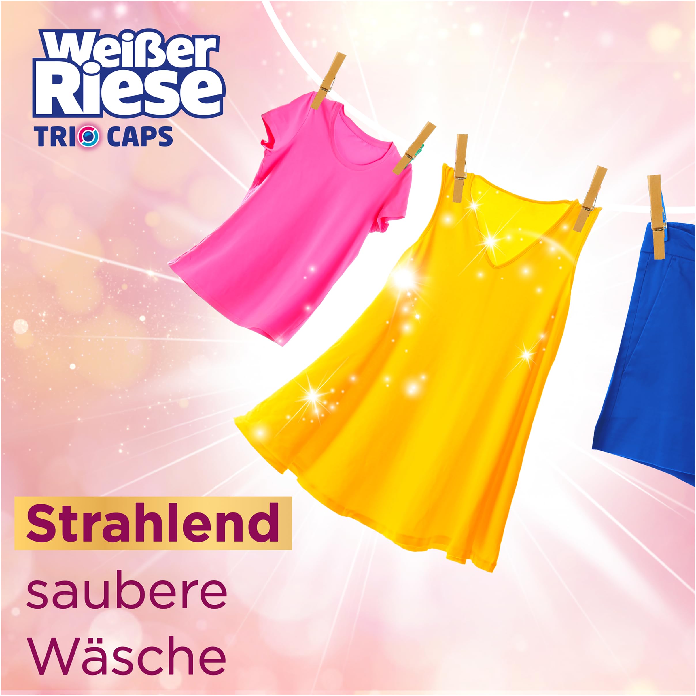 Weißer Riese Color Trio-Caps Aromatherapie Orchidee (120 Waschladungen), Color Waschmittel mit Good Mood-Duft für ein riesig langes Dufterlebnis und strahlend saubere Wäsche, 100% recycelbar