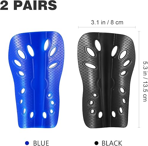 Miniatura 4 de Artibetter 2 pares de espinilleras para niños, equipo de fútbol perforado para niños y niñas