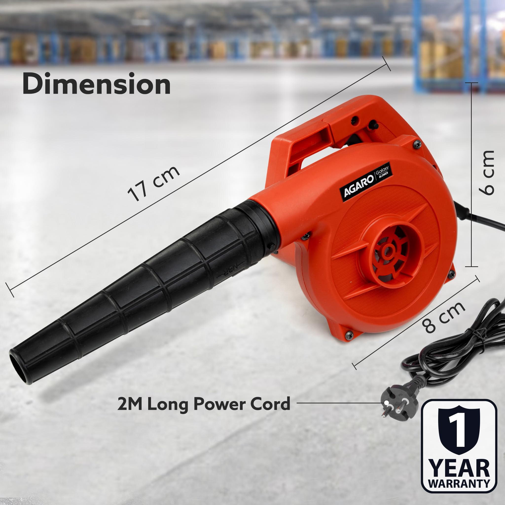AGARO Galaxy Electric Blower - Powerful Cleaning -6