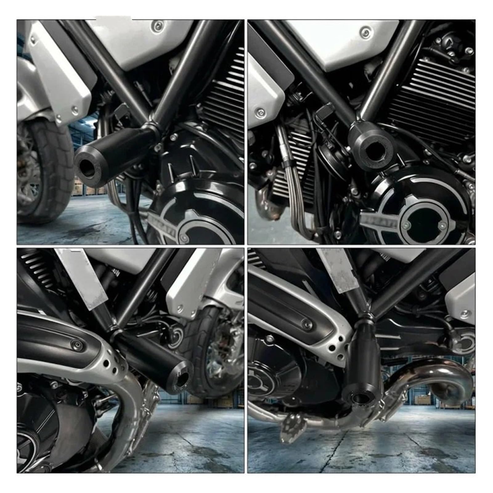 Przednie tylne koło oś widelca suwaki Pasuje do Ducati Scrambler 1100/800 Streetfighter 848/1100 silnik motocyklowy Crash Pad