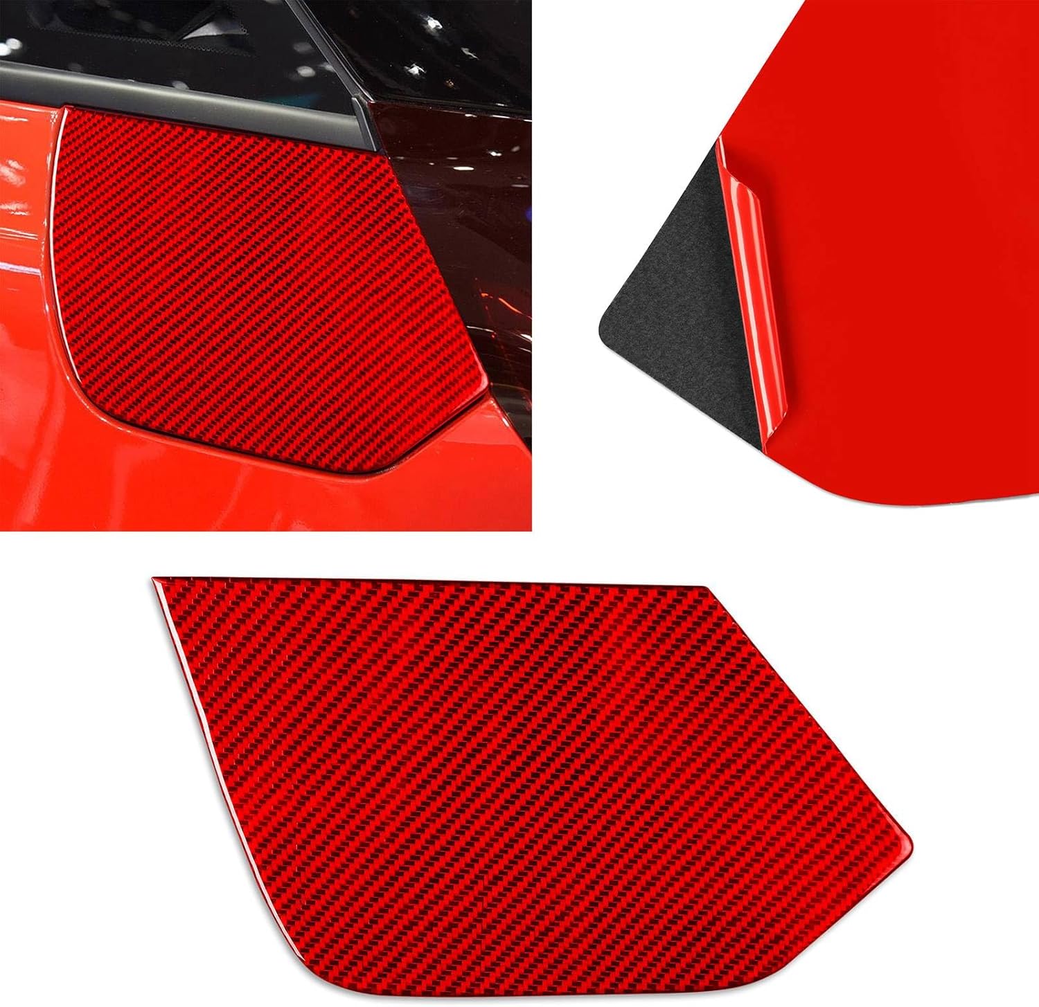 For Honda Fit 2020-2023 Carbon Fiber Fuel Tank Filler Door Cover Gas Cap Trim