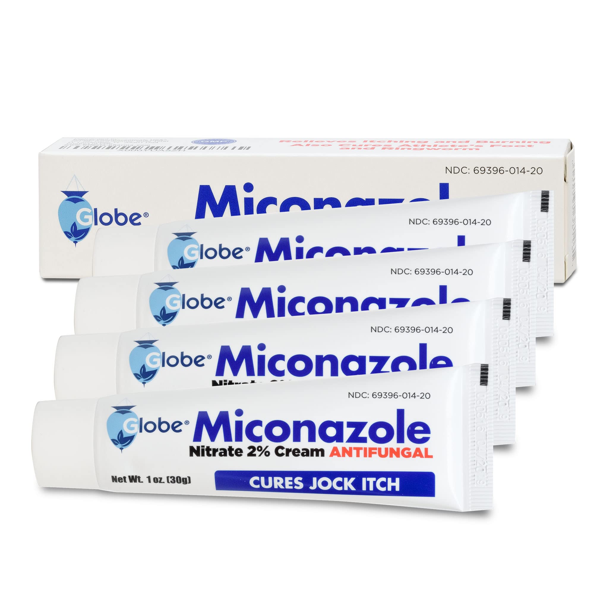 Globe Miconazole Nitrate 2 Antifungal Cream, Cures Most Athletes Foot