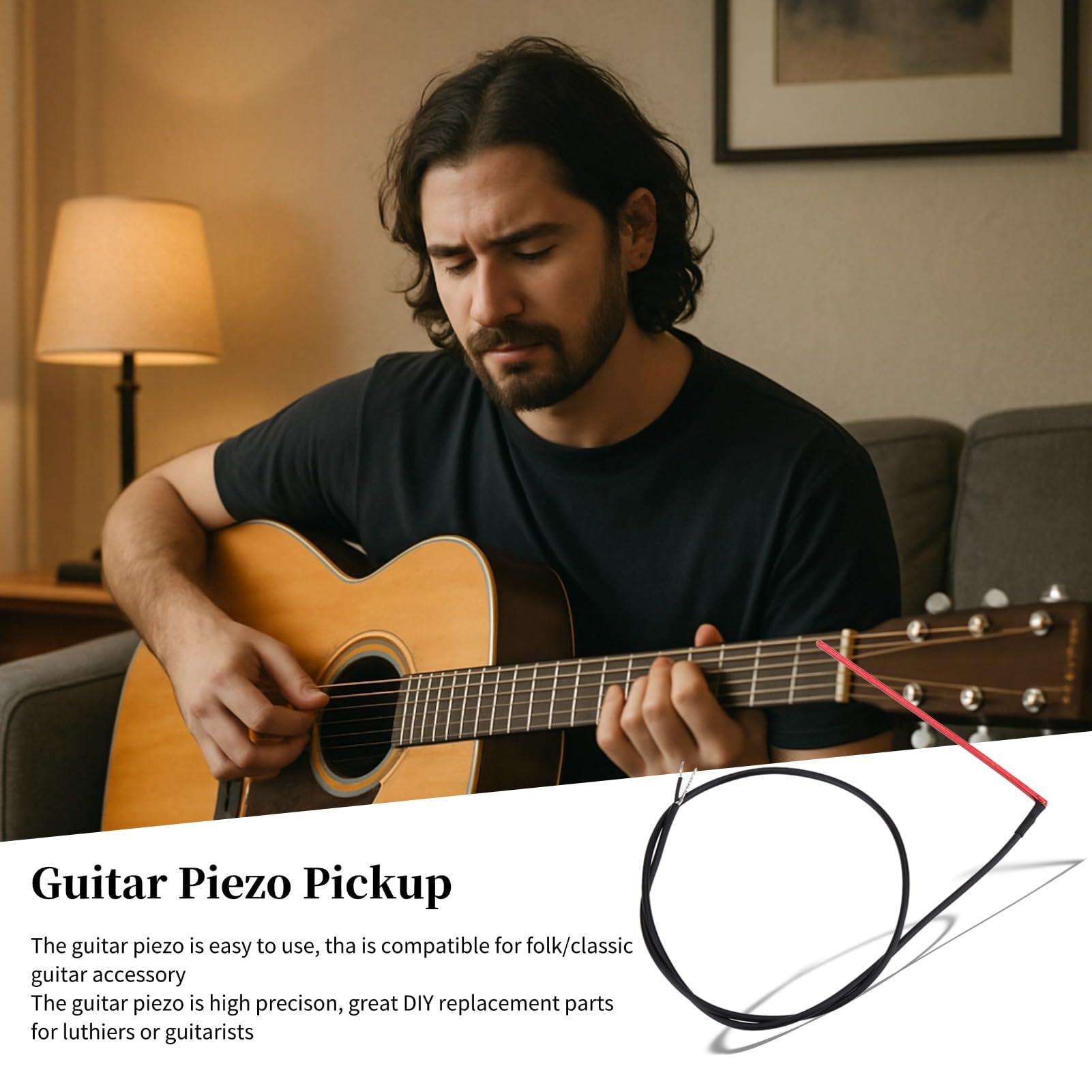 Ultrathin gitara piezo pod siodełkiem kijki przetwornik wysoka czułość dla folków/klasycznych gitary luthiers narzędzia