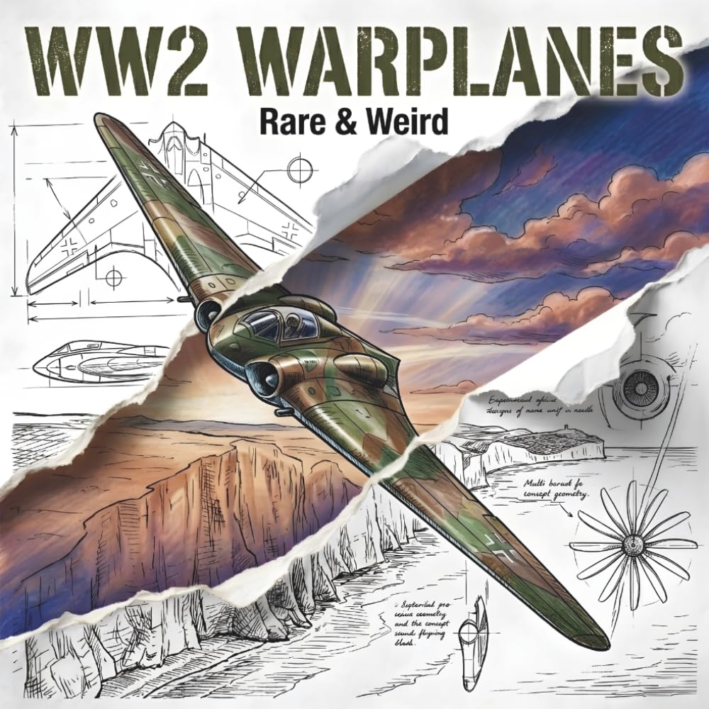 WW2 Warplanes: Rare & Weird: 25 Unusual, Experimental, and Forgotten Aircraft of World War II | Warbirds Coloring Collection for Kids and Teens | 25 ... from Five Nations. (WW2 Warplanes Collection)