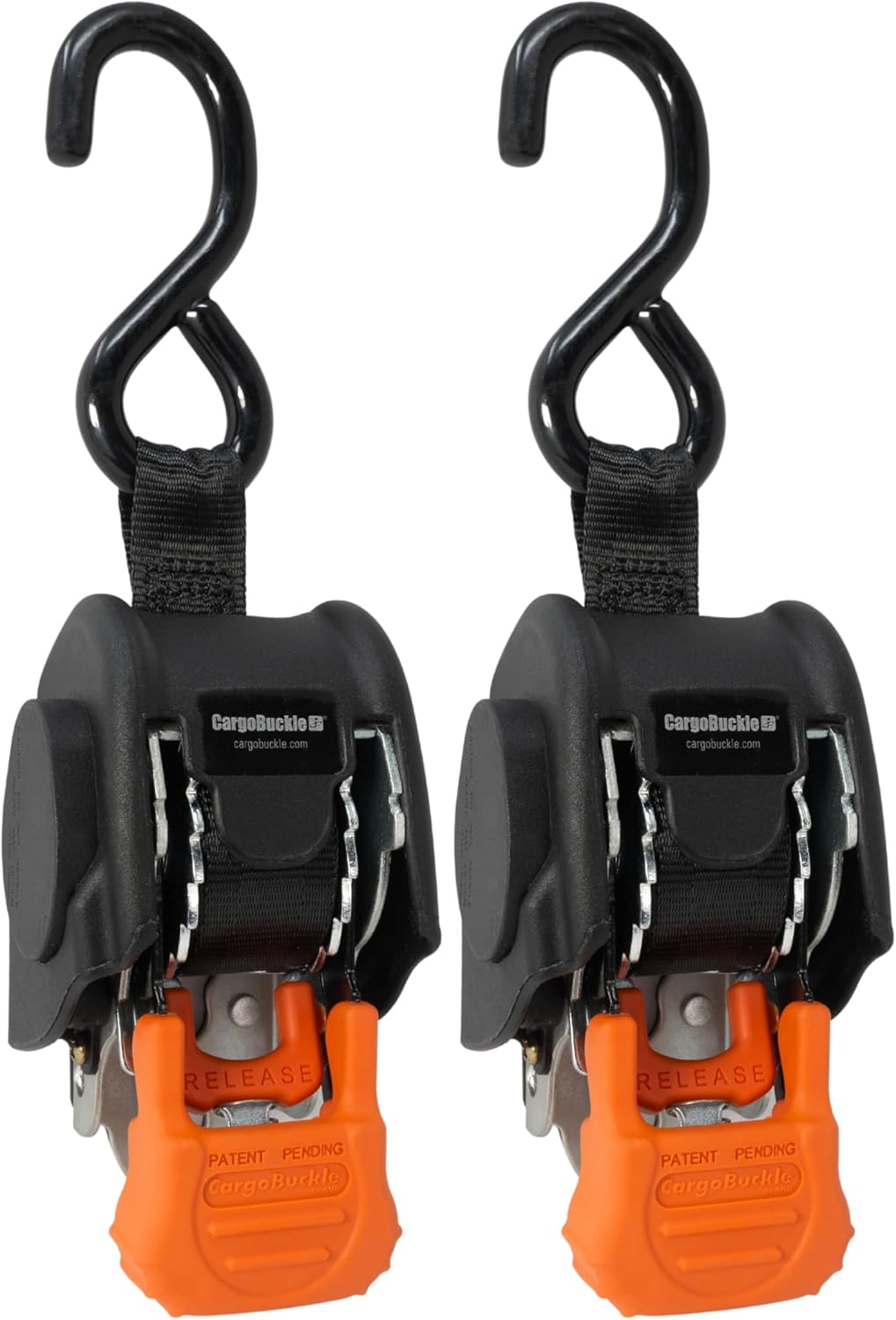 CargoBuckle G3 Retractable Ratchet Tie-Down System and The CargoBuckle F103745 Mini G3 Retractable Tie-Down Ratchet (2-Pack)