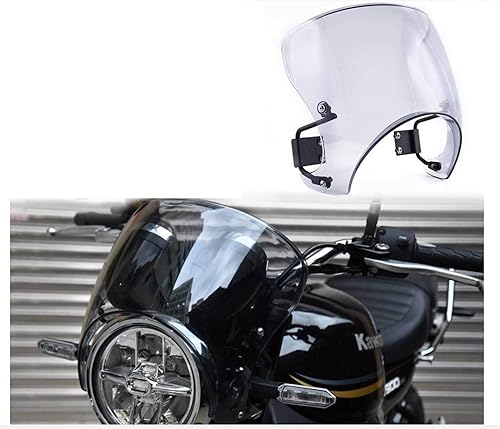 Miniatura 7 de Parabrisas de motocicleta compatible con Kawasaki Z900RS Cafe Racer 2018-2020 Z 900 RS Motocycle Part Smoke Z 900RS Parabrisas carenado deflector de