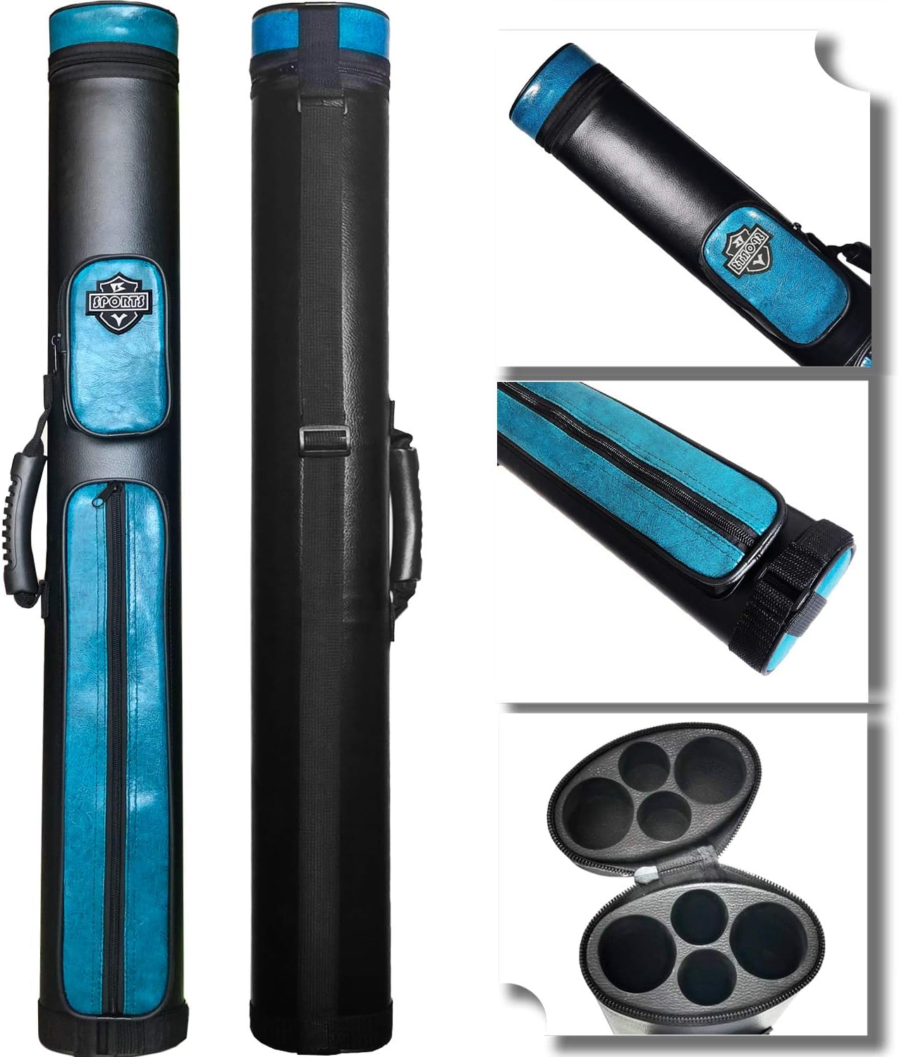 2x2 Hard Case Square Pool Cue Pool Cue Pool Cue Carry Bag