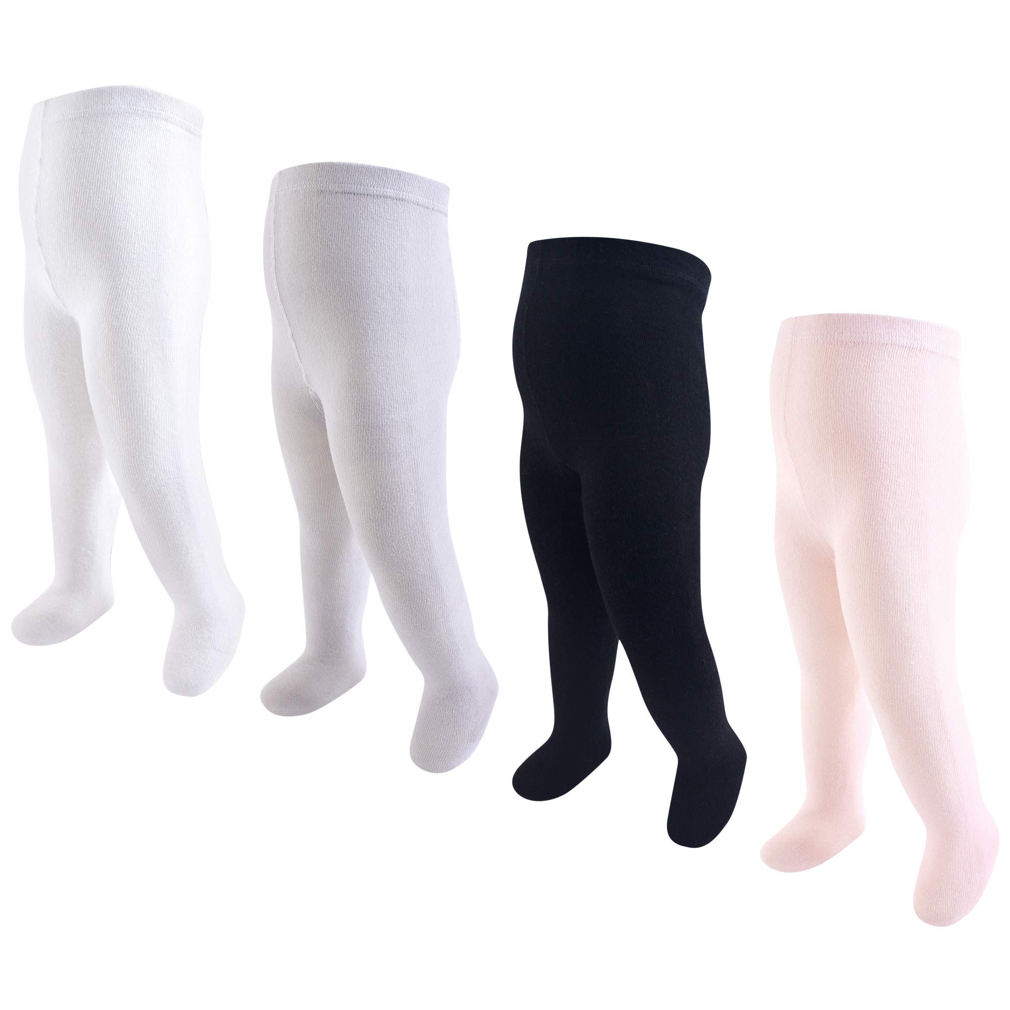 Touched by Nature Baby Girls' 4 Pack Organic Cotton Tights