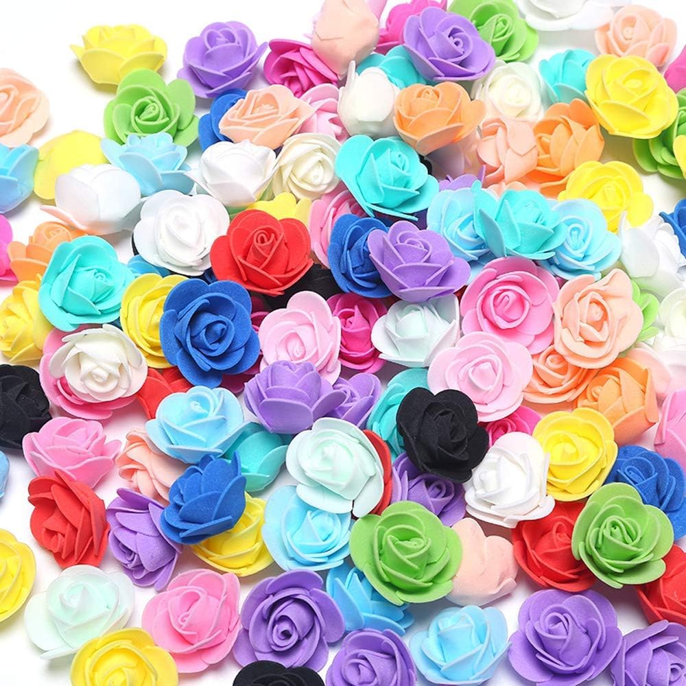 White Rose Flowers - 100 Pack for Crafts & Decor -6 White Rose Flowers - 100 Pack for Crafts & Decor -6