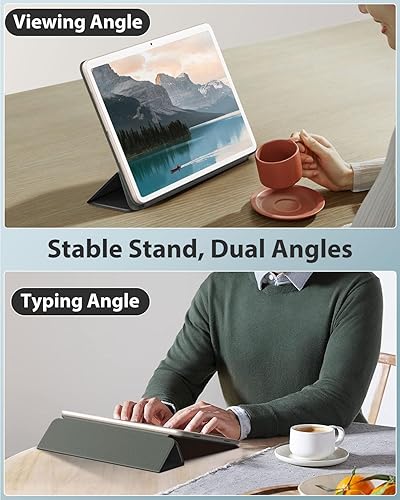 Miniatura 6 de MoKo Funda para tableta Google Pixel 2023, diseño plegable + funda de cuero ultra fina y delgada con soporte para lápices, conveniente accesorio