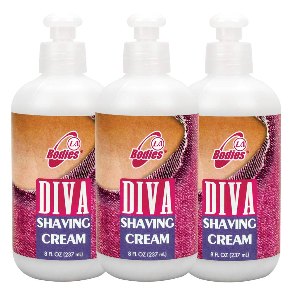 LAB Womens Shaving Cream with Coconut Oil | Ultra Sensitive | Fights Cuts & Razor Burns | Moisturizes up to 24 Hours | 8oz (Pack of 3)