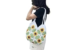 Handmade Sunflower Women's Shoulder Bag: A Vibrant Expression of Beauty