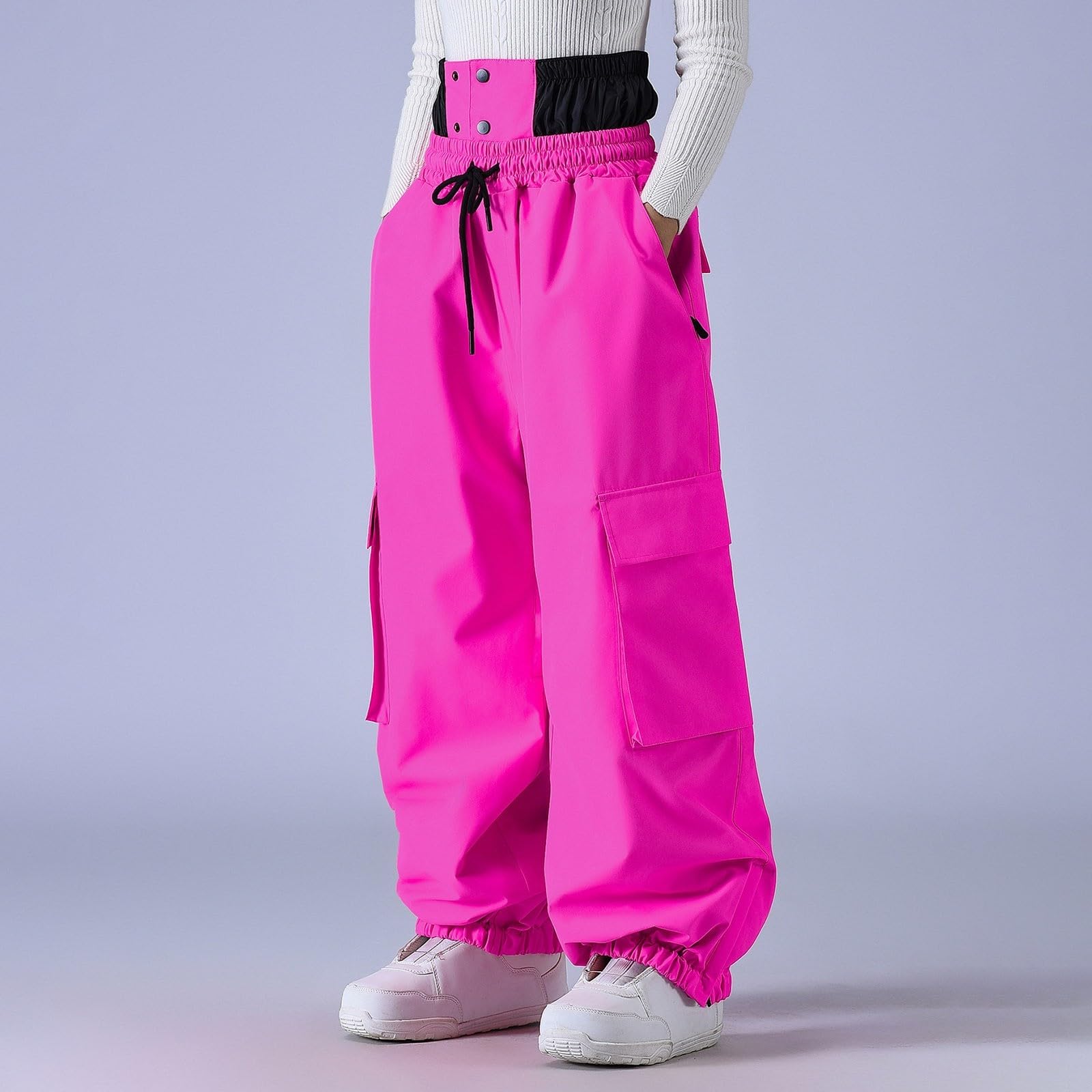 Genérico Pantalones de Esquí para Hombre Invierno A Prueba de Viento Pantalón Softshell Pantalones de Snowboard Cálidos Impermeables para Deportes Al Aire Libre