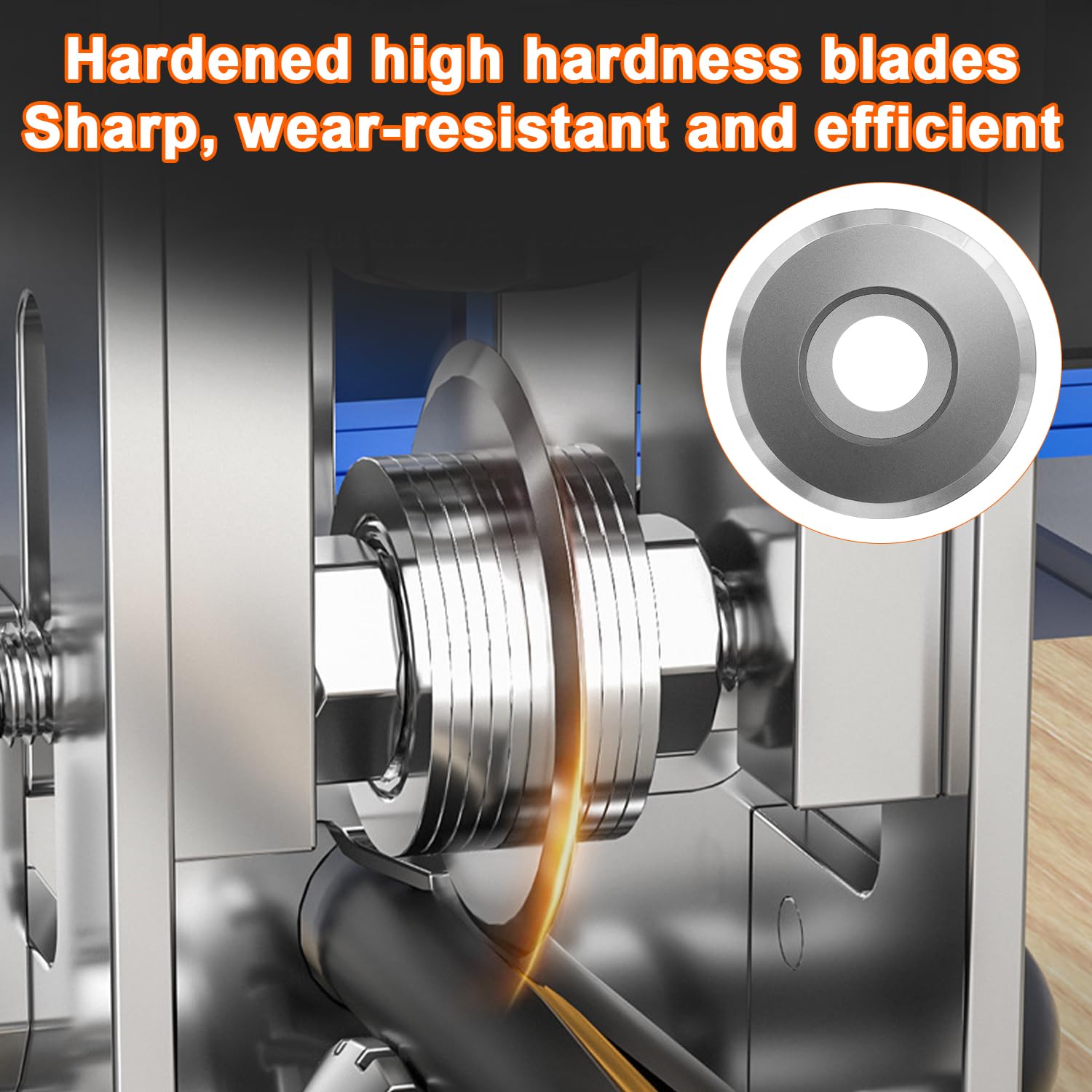 5 Lame Ricambio Per Spellacavi Manuale - Acciaio Bianco, Diametro 4 Cm, Per Cavi Elettrici - Foto 11