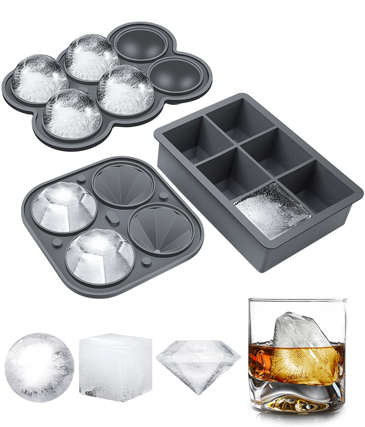 Large Ice Cube Tray For Whiskey,Perfect Etched Large Ice Cubes, - Shop | Tokopedia - View #8